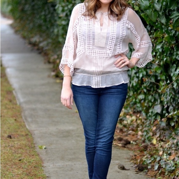 Daniel Rainn Blush Blouse size medium - Picture 6 of 6